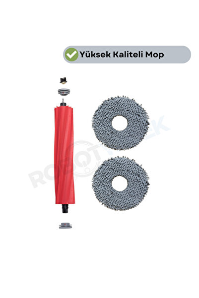 robotyedek Roborock Qrevo Maxv / Pro / S - Compatible 3-Piece Main Brush and ...