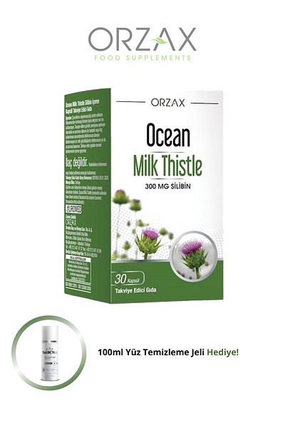 Ocean Milk Thistle (300Mg Silibin) Milk Thistle Extract + 100ml Facial Cleanser Gift