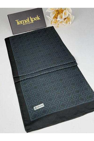 Siyane Σάλι από βαμβακερό ύφασμα με σχέδιο 75x190 cm