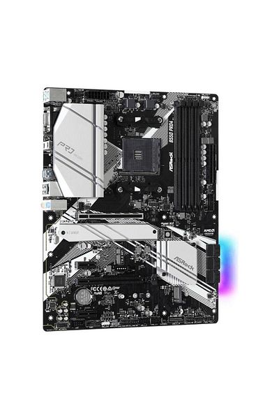 ASROCK Placa de baza ASRock B550 Pro4, AMD B550, AM4, ATX