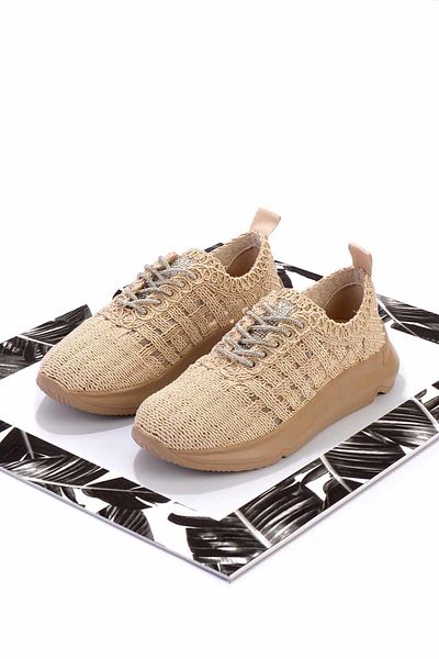 Bambi Nude Lame Stone Damen Freizeitschuhe K 01792015116