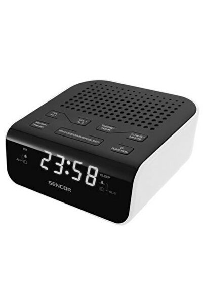 Sencor Radio cu ceas Sencor SRC 136 (Negru/Alb)