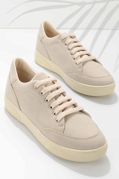 Bambi Beige Nubuk Damen Freizeitschuhe K 01763334001