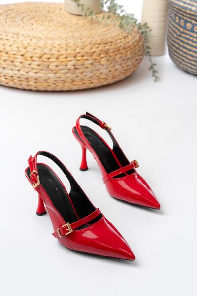 Egepass ELİZ TEK BANT ŞIK TOKALI ZARİF KADIN TOPUKLU AYAKKABI