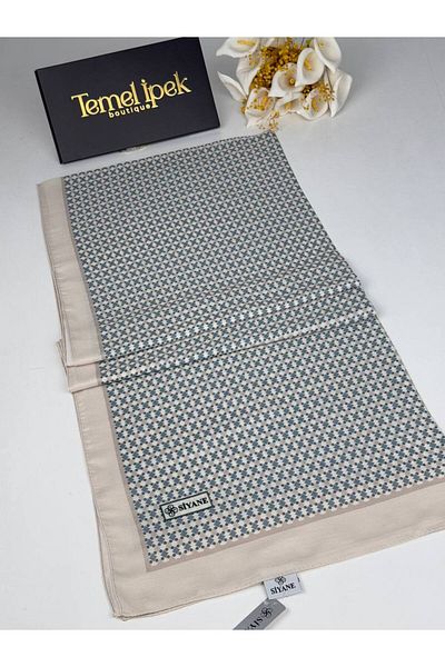 Siyane Σάλι από βαμβακερό ύφασμα με σχέδιο 75x190 cm