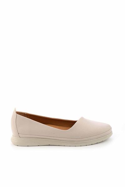 Bambi Beige Women's Ballerina Flats01763201409