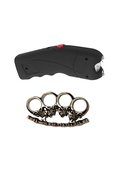 Depox Šokovací batoh TW 309, 2,5 mil V, 12 cm a krabička s lebkou, stříbrná