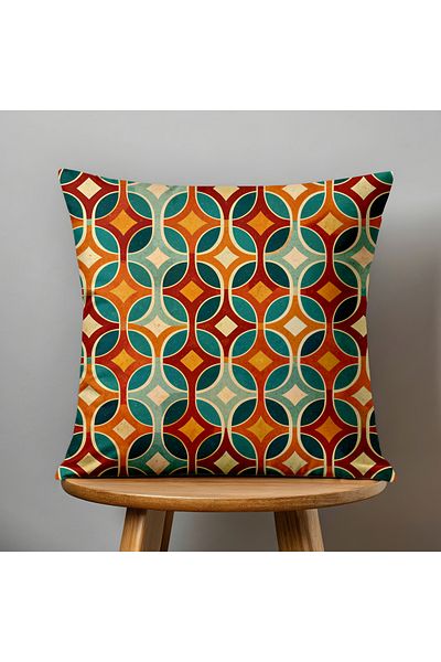 Filamente Husă cu model geometric cu imprimare digitală pe două fețe