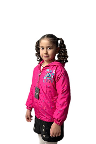 Merfer Pink Cardigan Windbreaker Raincoat Non-Spreading Waterproof 1-4 Years Old Children's Clothing