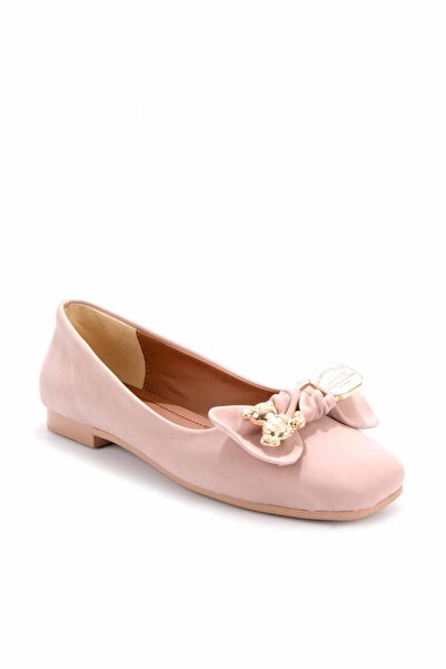 Bambi Lila Nubuk Kadın Loafer Ayakkabı K01641121401