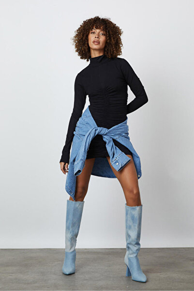 Beyyoglu Drapeli Uzun Kollu Elbise