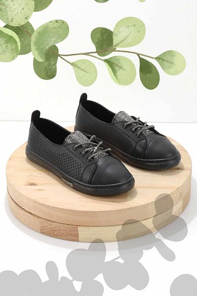 Bambi Schwarz Damen Freizeitschuhe K 01855000109