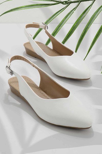 Bambi White Women's Ballerina Flats01688010109