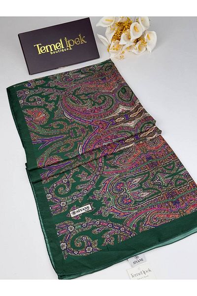 Siyane Patterned Cotton Fabric Shawl 75X190 cm