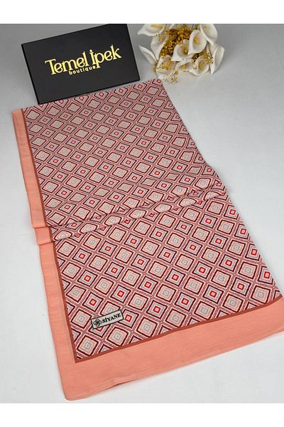 Siyane Patterned Cotton Fabric Shawl 75X190 cm