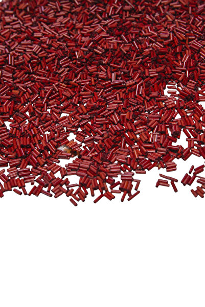 Serhat Aksesuar ve El İşçilik خرز خشبي رفيع من الخيزران باللون العنابي مقاس 6...