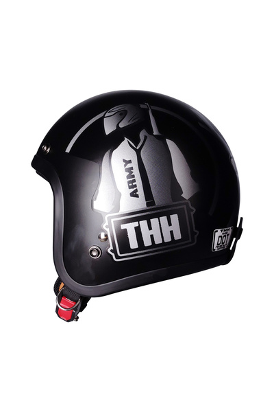 MOTOANL Motosiklet Chopper Cruiser Kask Terekli Yarım Açık Motor Kaskı Army M-L