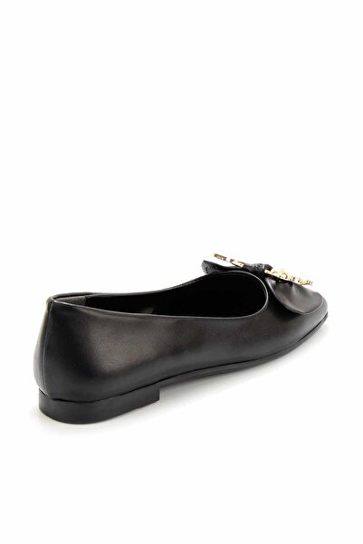 Bambi Siyah Kadın Loafer Ayakkabı K01641121409