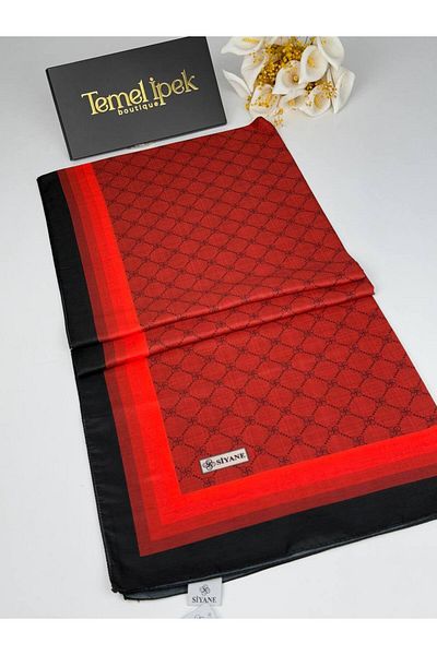 Siyane شال قماش قطني منقوش 75x190 سم