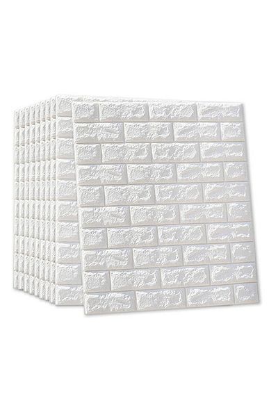 Generic 3D Self-adhesive PE Foam Wall Stickers White 70 x 77cm