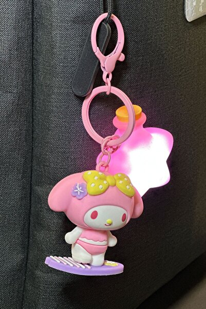 Miniso Sanrio Lisanslı Sahil Serisi Işıklı Anahtarlık - My Melody