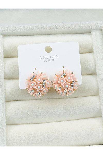 DS DİAMONDSHOP New Season's Fire Top Fruits Design Earrings