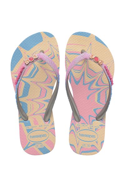 Havaianas Детски тънки бляскави модерни плажни чехли 4146976