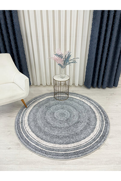 Brillant Hasır Jüt Görünümlü Lateks Kaymaz Taban Halı