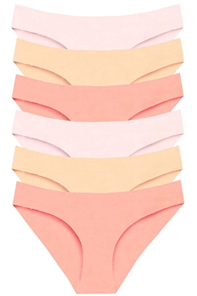 Newlilla 301 Women's Seamless Laser Bikini Pack of 6 Panties