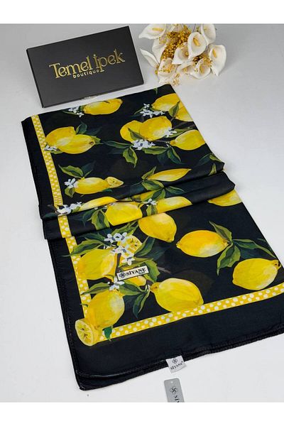Siyane Σάλι από βαμβακερό ύφασμα με σχέδιο 75x190 cm
