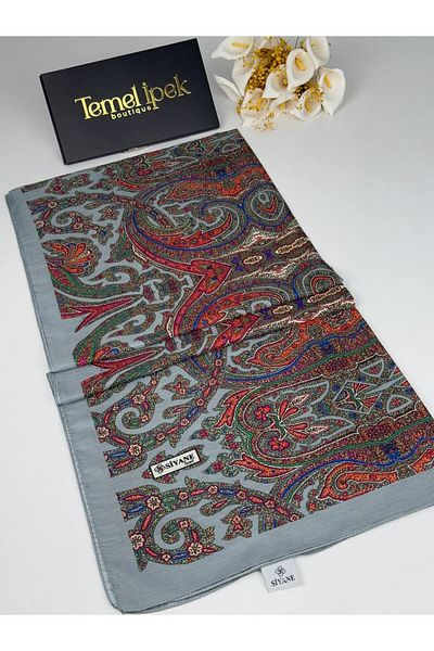 Siyane Σάλι από βαμβακερό ύφασμα με σχέδιο 75x190 cm