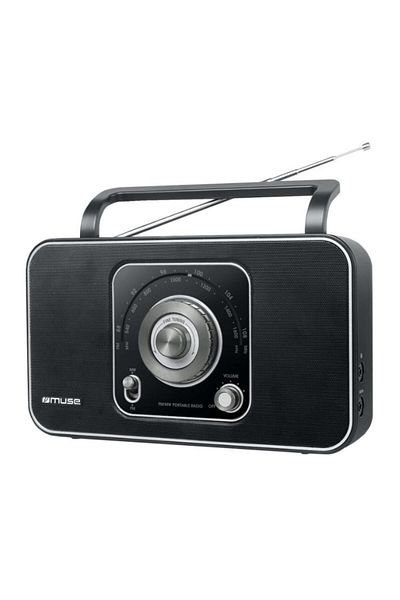 Muse Portable radio MUSE M-069 R, FM/MW, telescopic antenna, carrying handle, analog tuner (Black)
