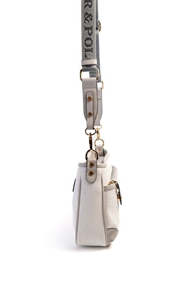 Silver Polo Alb - A.grey SP1160 Geantă Crossbody pentru femei