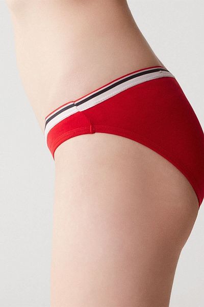 U.S. Polo Assn. Women's 3-Piece Patterned Slip Set - Red - Ilc2.66P23D7-Rk