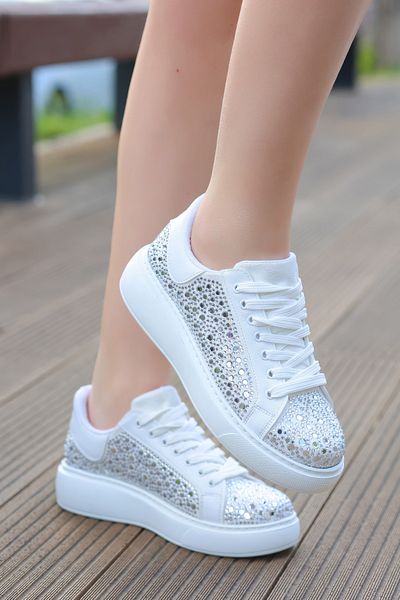 kajal ayakkabı BLN 545 Pantofi sport cu imprimeu cu piatră