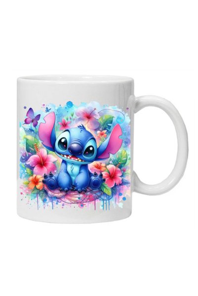 OEM Cana albă personalizată „STITCH 3”, INOVATIX®. 330 ml