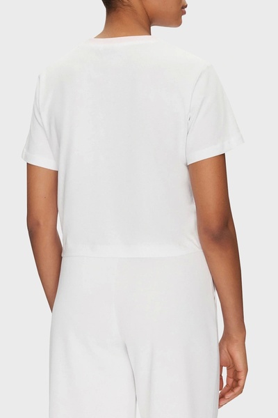 Guess FILANTA CROP TEE Γυναικείο λευκό μπλουζάκι V5GI18I3Z14-G011