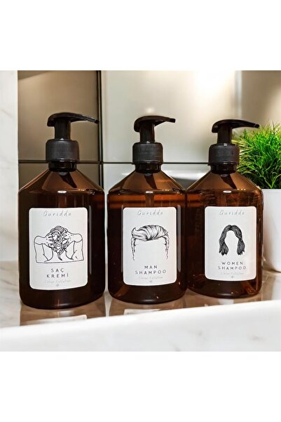 Guridda Home Design Saç Kremi Kadın Şampuanı Erkek Şampuanı Etiketli 500 Ml A...
