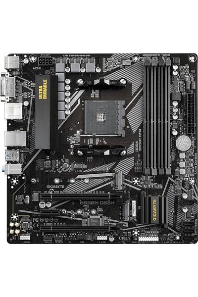 Gigabyte Motherboard Gigabyte B550M DS3H AC, AMD B550, AM4, mATX