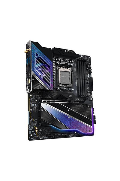 ASROCK Placa de baza ASRock PHANTOM GAMING X870E Nova WiFi, AMD X870E, AM5, ATX, DDR5