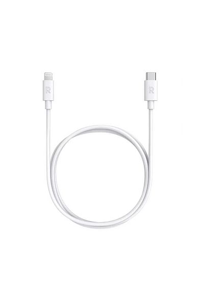 Smart RAVPower 1m Rubber White Lightning Cable – For iPhone