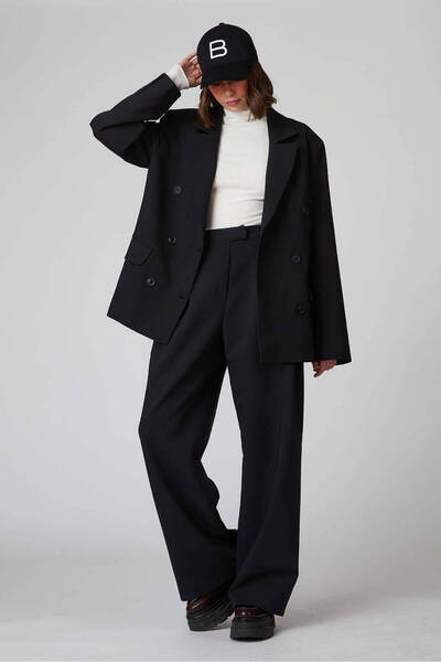 Beyyoglu Kruvaze Oversize Ceket