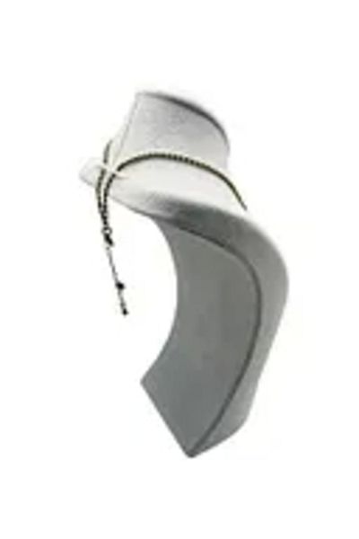MeGass Dekor Domestic Production Suede Fabric Gray Color 24/15 cm Necklace Choker Chain Jewelry Display Triangle Mannequin