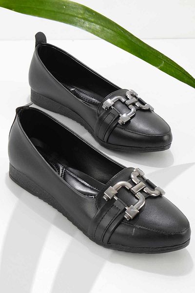 Bambi Schwarzer Damen-Loafer - K 01823020309   Modellschuhe