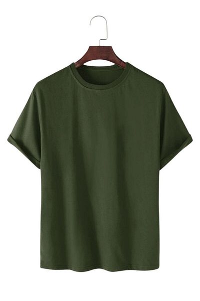 GHASSY CO. Ghassy Co. Unisex κανονική εφαρμογή, βαμβακερή μαλακή υφή, μπλουζάκι με λαιμόκοψη