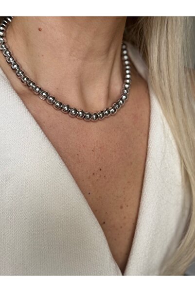 Rossetto Atelier قلادة كرة صغيرة فضية