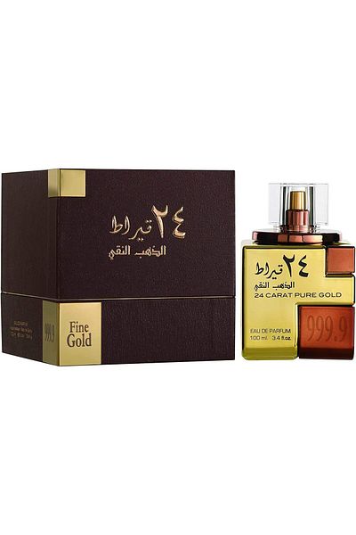 lattafa عطر 24 قيراط بيور جولد أو دو بارفان 100 مل