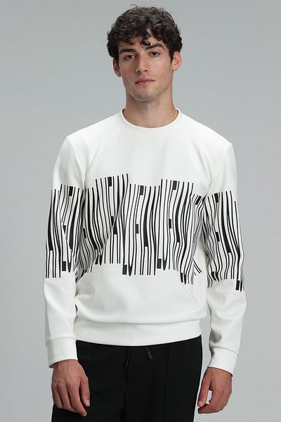 Lufian Ανδρικό φούτερ Brendon σε Off White