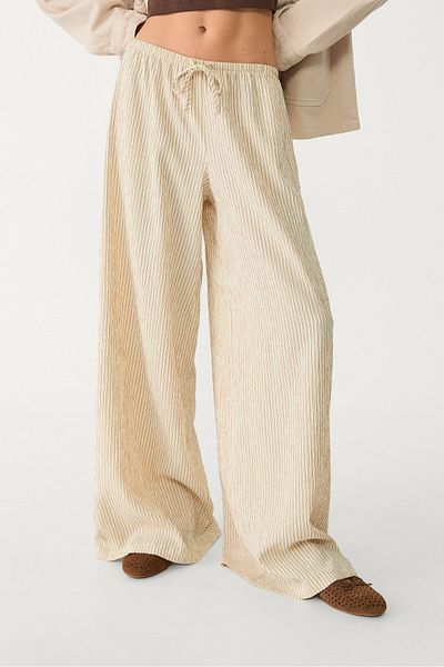 Stradivarius Flowing striped trousers