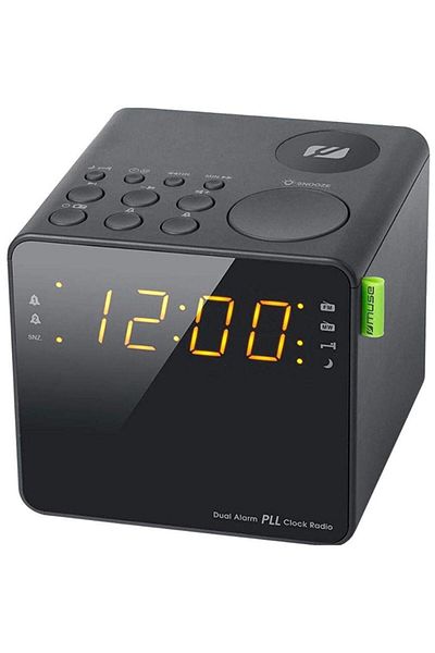 Muse Muse M-187 CR Clock Radio, Dual alarm, AUX in jack (Black)